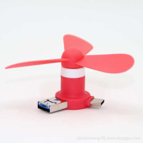Yijiashishang Hot Selling Plastic rechargeable Portable 4 in 1 mini usb desk fan made in China factory